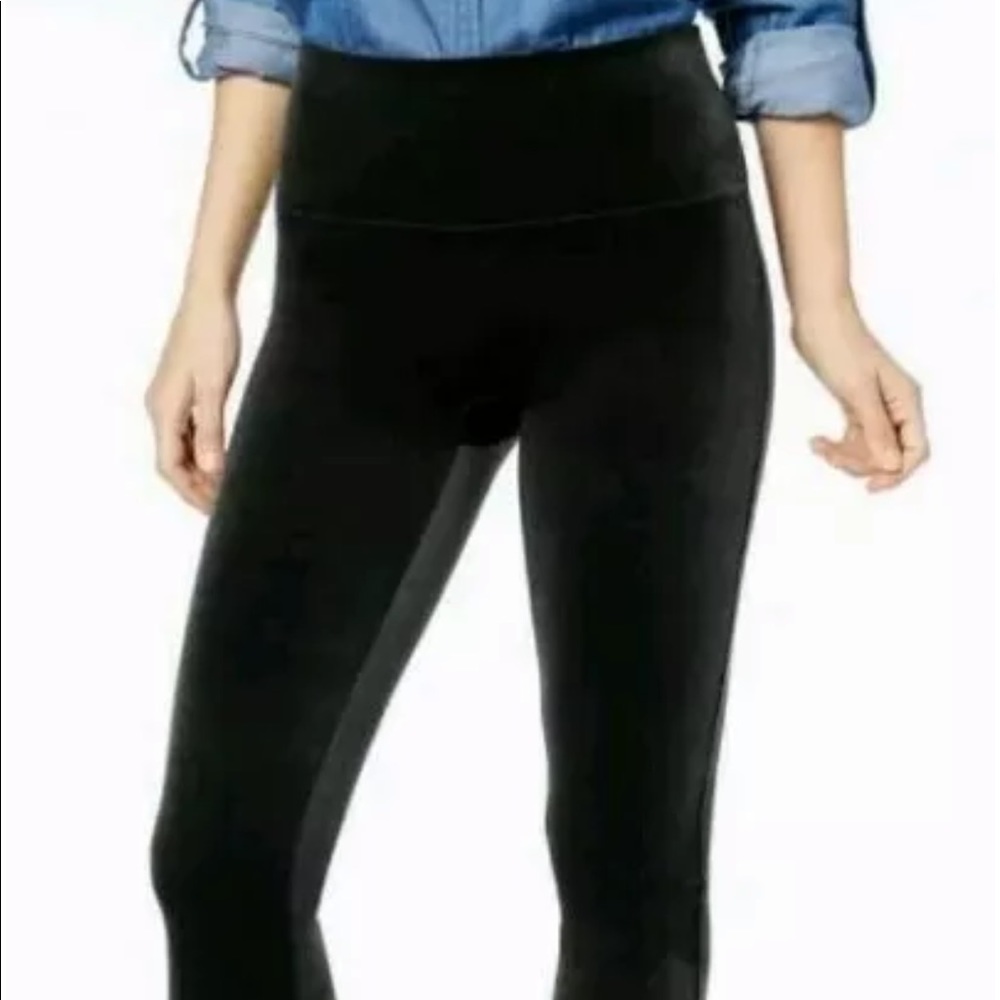 SPANX Black Velvet Leggings